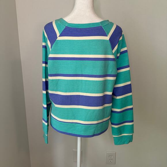 Wildfox blue & white striped long sleeve top size S NWT - Picture 4 of 12